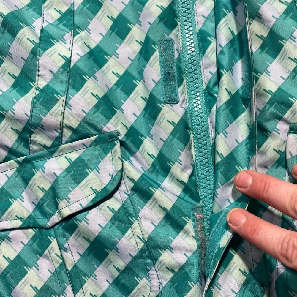 Sims Teal Ski Snow Kids Jacket With Multi‎ Pockets For Personal Items Size L